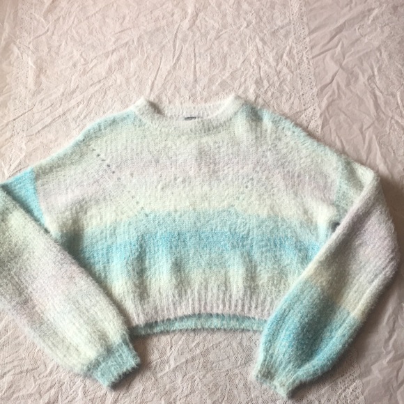 wild fable Sweaters - Wild Fable Pastel Multicolored Crop Cozy Sweater NWT Size Medium